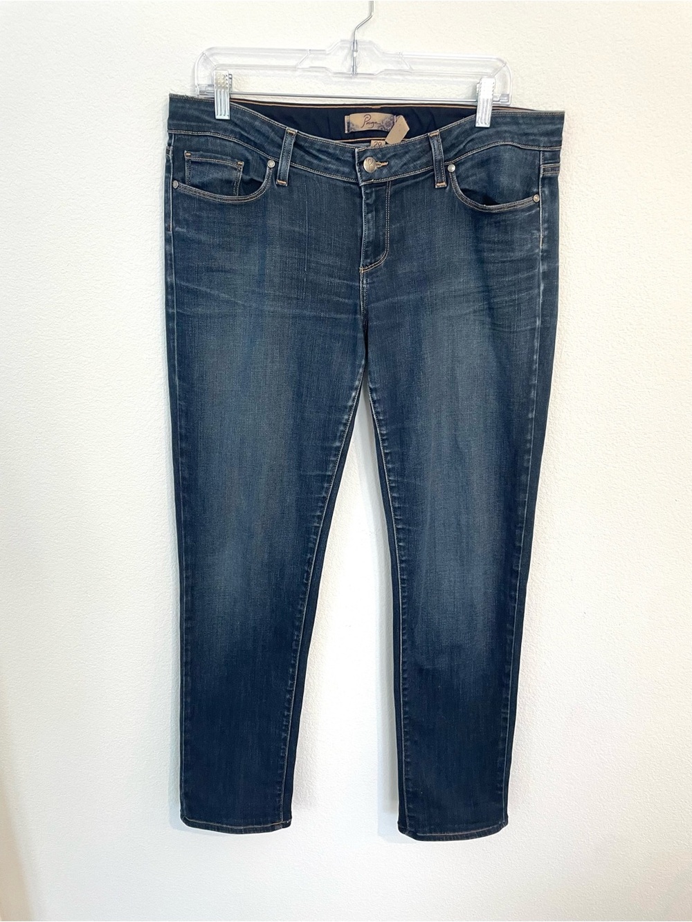 PAIGE Boyfriend Canyon Mid Wash Jeans in Indigo